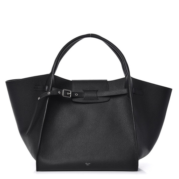 🆕 new Celine Black Leather Tote Bag designer supple calf leather medium big bag - Picture 9 of 9